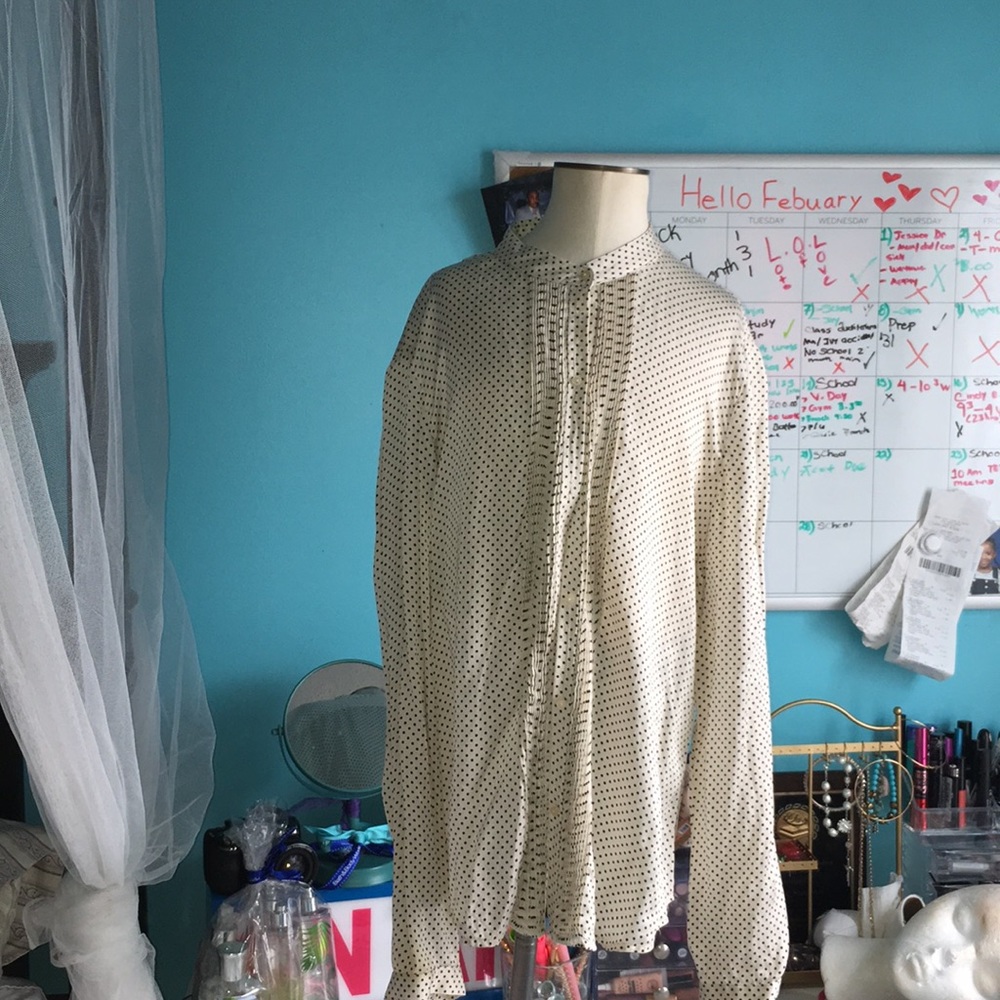 Polka dot blouse